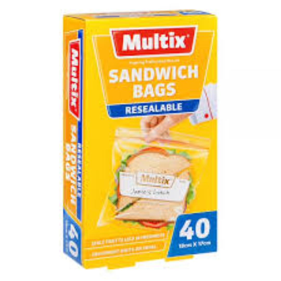 MULTIX QUICK SEAL SANDWICH BAGS (40 S)